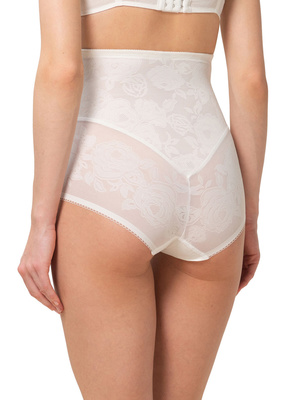 Panty Long Sculptant Antinea Taille 42 - Blanc Dentelle Transparent - Fermeté Ferme - Neuf Avec Étiquettes