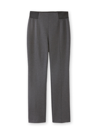 Pantalon élastiqué en maille milano