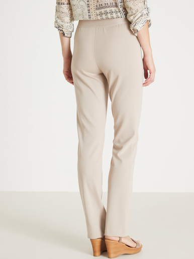 Pantalon élastiqué en maille milano