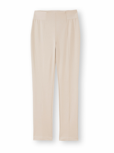 Pantalon élastiqué en maille milano