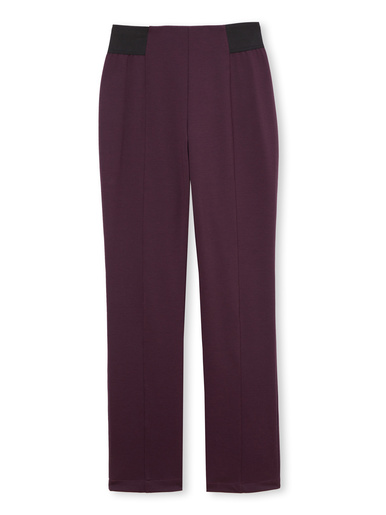 Pantalon élastiqué en maille milano