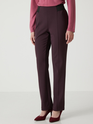 Pantalon élastiqué en maille milano