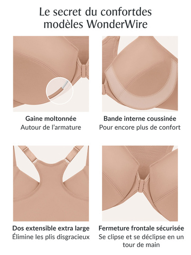 Soutien-gorge Wonderwire agrafé devant