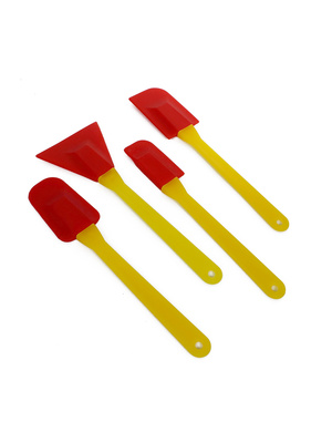Lot de 4 spatules silicone