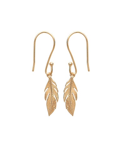 Boucles d'oreilles pendantes - Balsamik - Plaque or