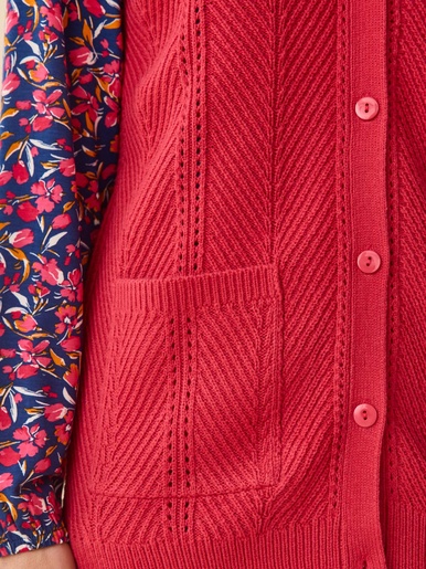 Gilet sans manches point ajouré