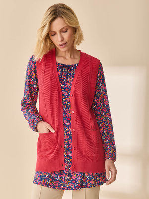 Gilet sans manches point ajouré