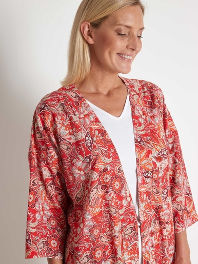Veste longue forme kimono