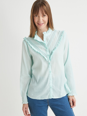 Chemisier romantique à volants