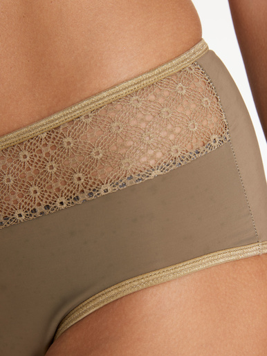 Culotte midi effet ventre plat