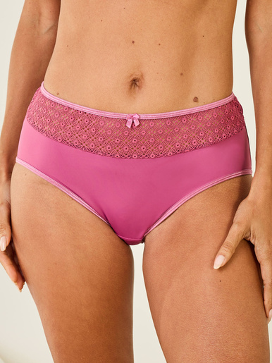 Culotte midi effet ventre plat