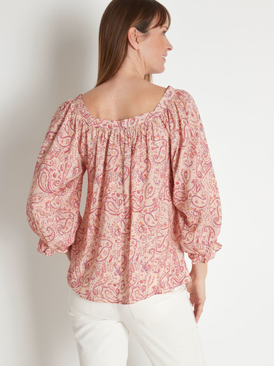 Blouse encolure carrée