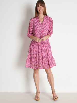 Robe fluide à volants