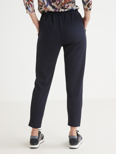 Pantalon élastiqué en maille