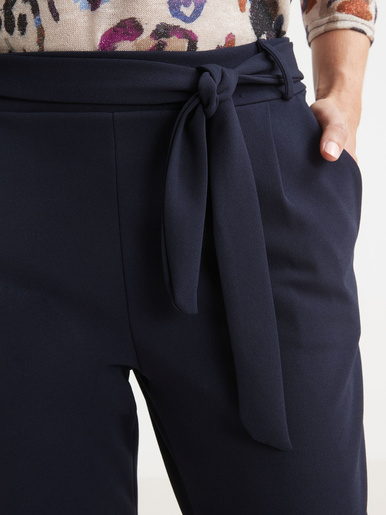 Pantalon élastiqué en maille