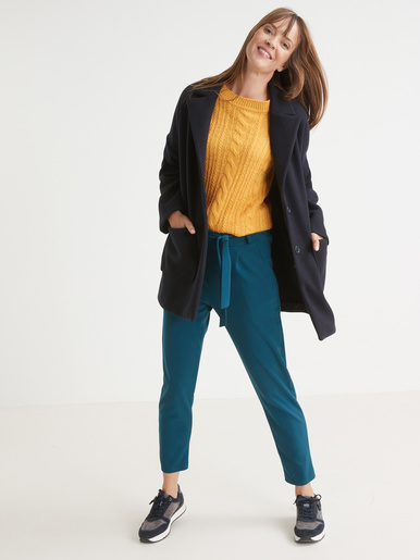 Pantalon élastiqué en maille