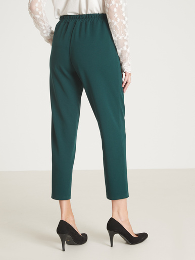 Pantalon élastiqué en maille