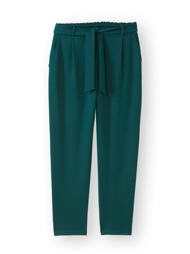 Pantalon élastiqué en maille