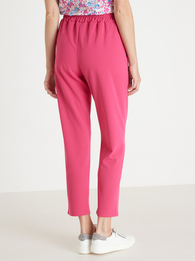 Pantalon élastiqué en maille