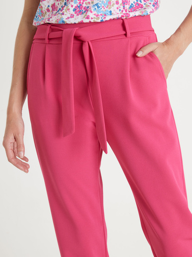 Pantalon élastiqué en maille