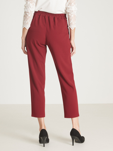 Pantalon élastiqué en maille