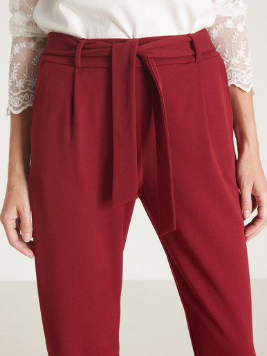 Pantalon élastiqué en maille