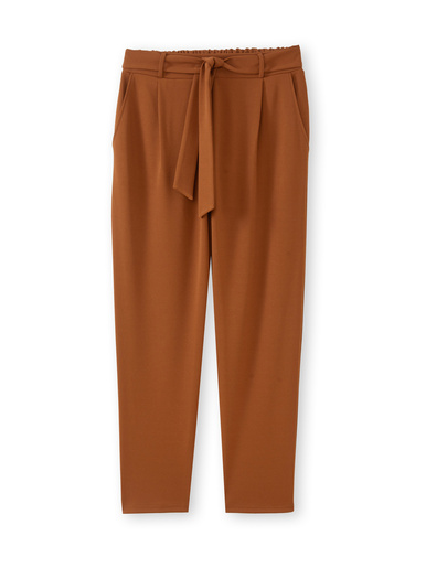 Pantalon élastiqué en maille