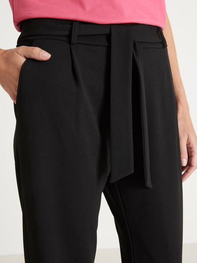 Pantalon élastiqué en maille