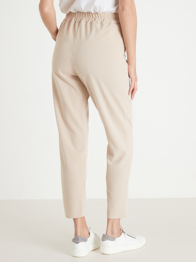 Pantalon élastiqué en maille