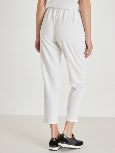 Pantalon élastiqué en maille