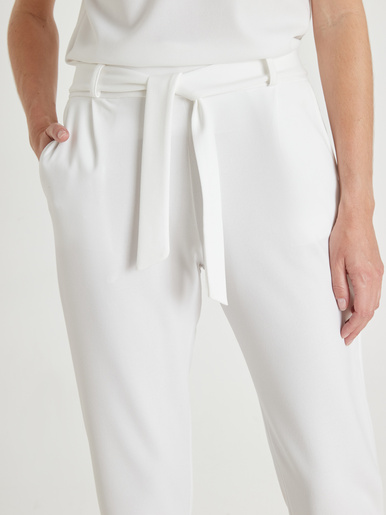 Pantalon élastiqué en maille