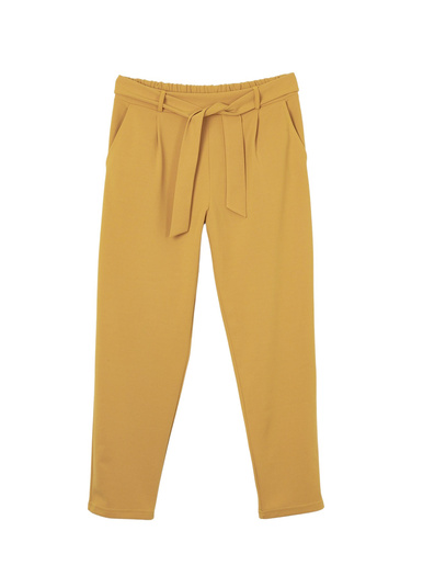 Pantalon élastiqué en maille