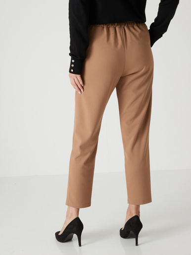 Pantalon élastiqué en maille