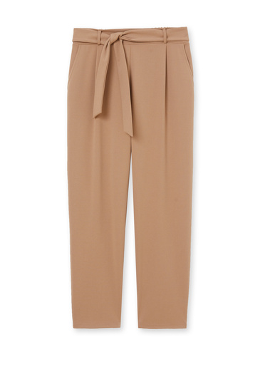 Pantalon élastiqué en maille