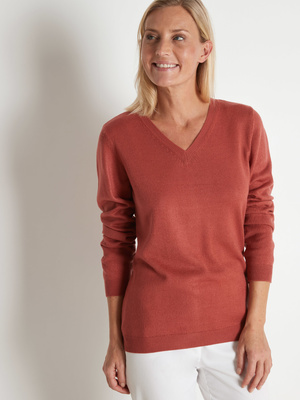 Pull manches longues toucher cachemire