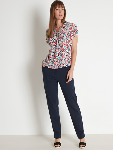 Pantalon élastiqué maille milano - Daxon - 