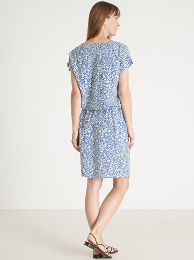 Robe 3 trous tissu fluide