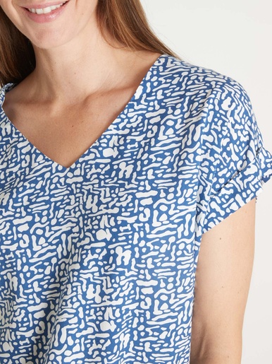 Robe 3 trous tissu fluide
