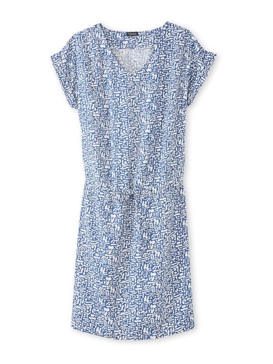 Robe 3 trous tissu fluide