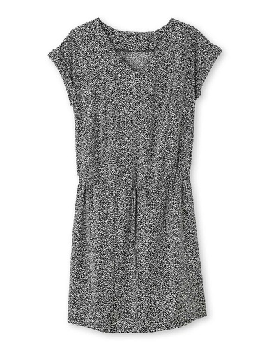 Robe 3 trous tissu fluide