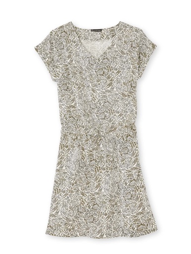 Robe 3 trous tissu fluide