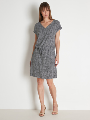 Robe 3 trous tissu fluide