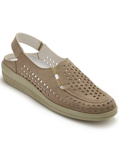 Sans-gêne perforés semelle amovible - Pédiconfort - Taupe