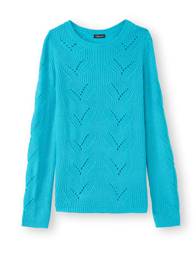Pull en côtes perlées