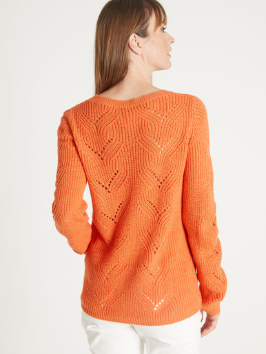 Pull en côtes perlées
