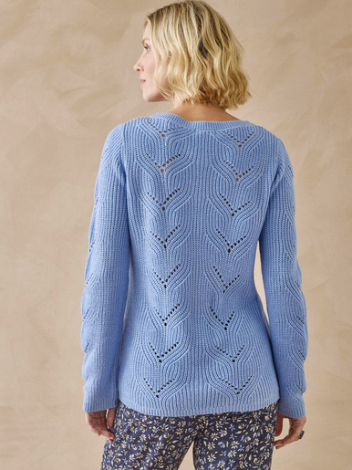 Pull en côtes perlées