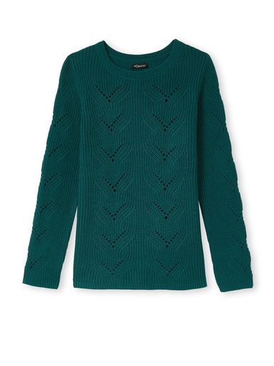 Pull en côtes perlées