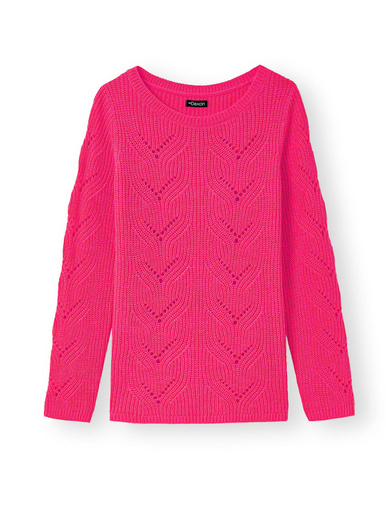 Pull en côtes perlées