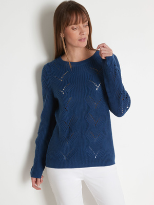 Pull en côtes perlées