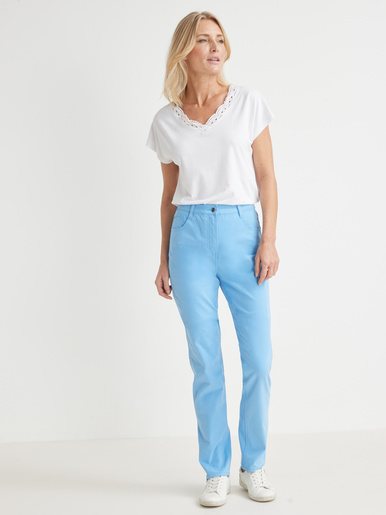 Pantalon 5 poches coupe droite